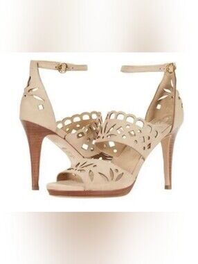 Tory Burch May 105mm Sandals Cream Suede - Size 9½
